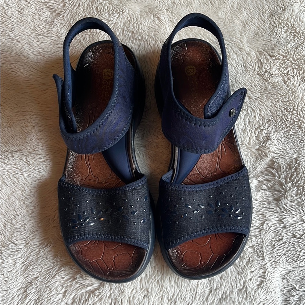 BZees Denim Jemma Sandals
